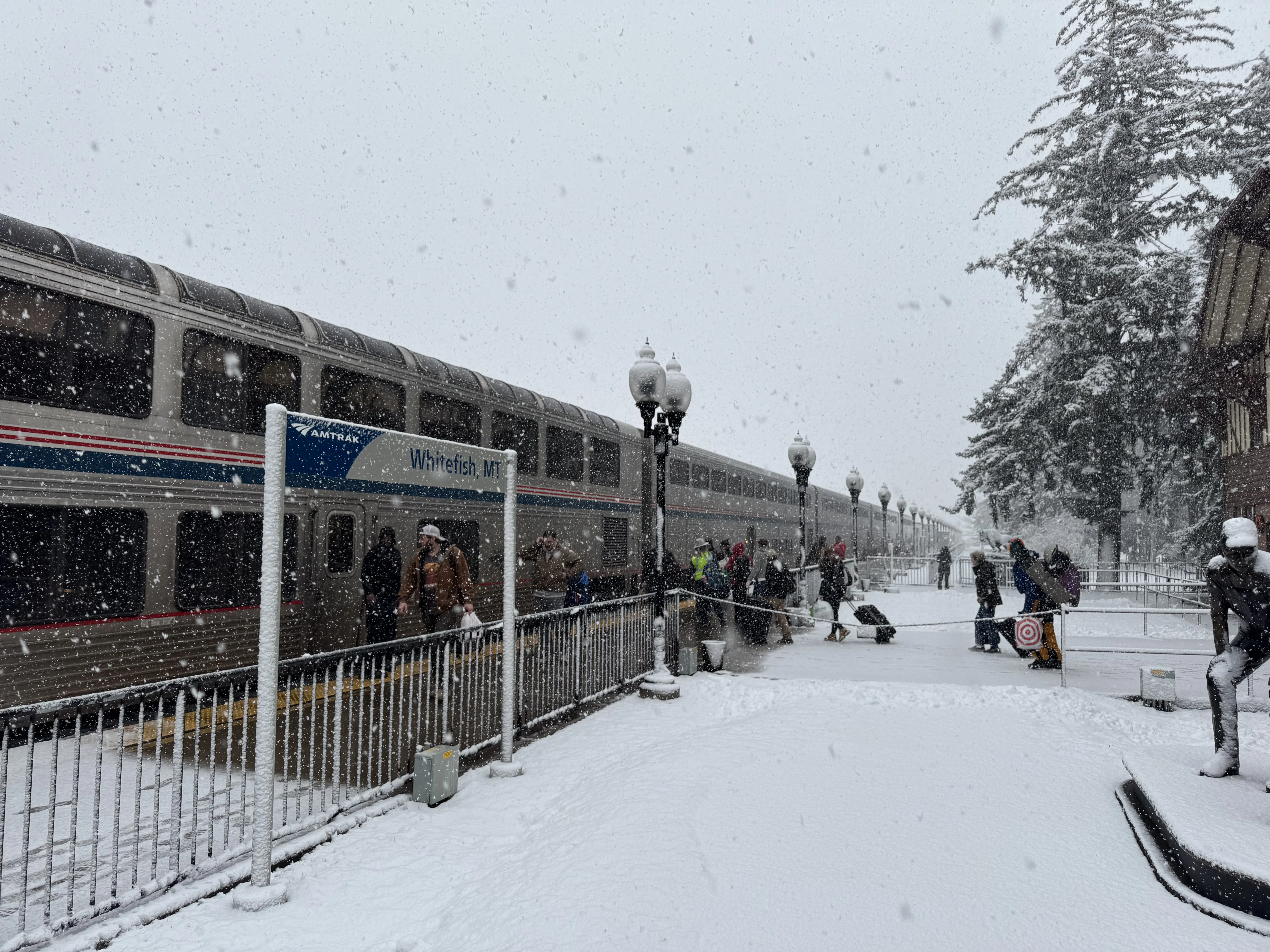 The snow came later than we'd hoped